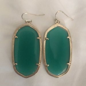 Emerald green Kendra Scott earrings
